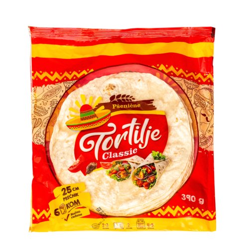 Tortilje Classic 390g 25cm 6kom